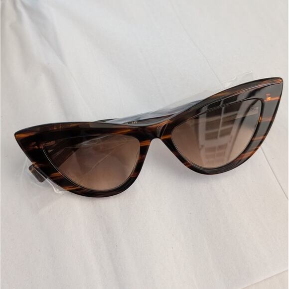 Balmain Eyewear Jolie BPS 135-B 54 Brown Cat-eye Sunglasses - Picture 1 of 5